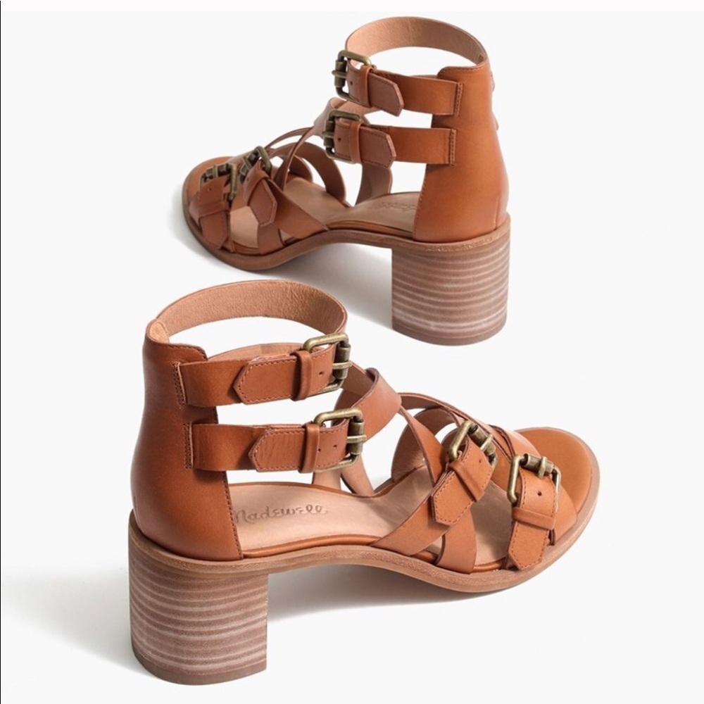 Madewell Tulisa Bucket Brown Sandal, size 6